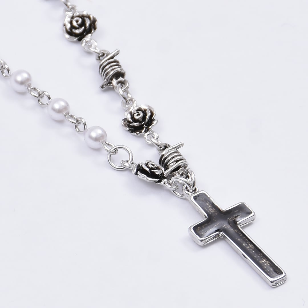 12/17新着】MIXローズクロスネックレス | VOLCAN&APHRODITE