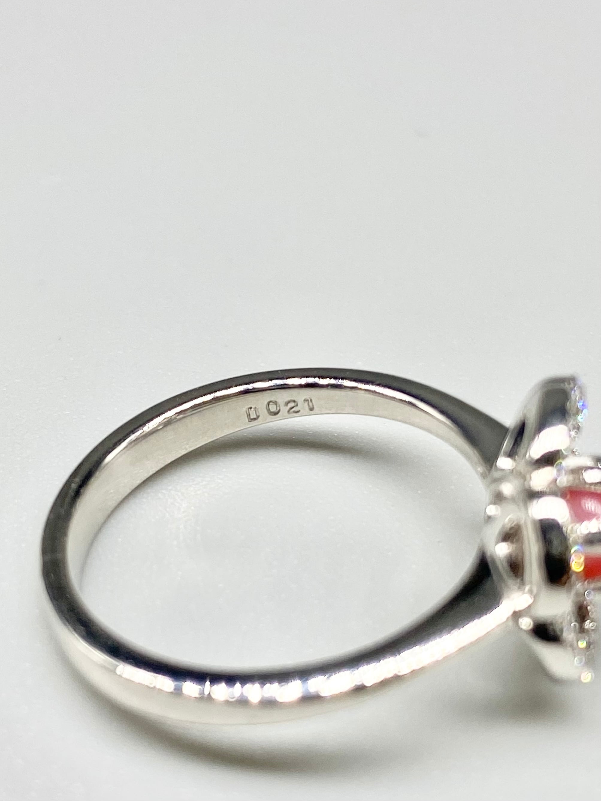 コンクパール 0.46ct / ダイヤモンド 計0.21ct Pt900 リング 12号