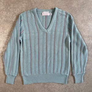 1980s  Mark Scot  V neck Knit  M  Made in USA