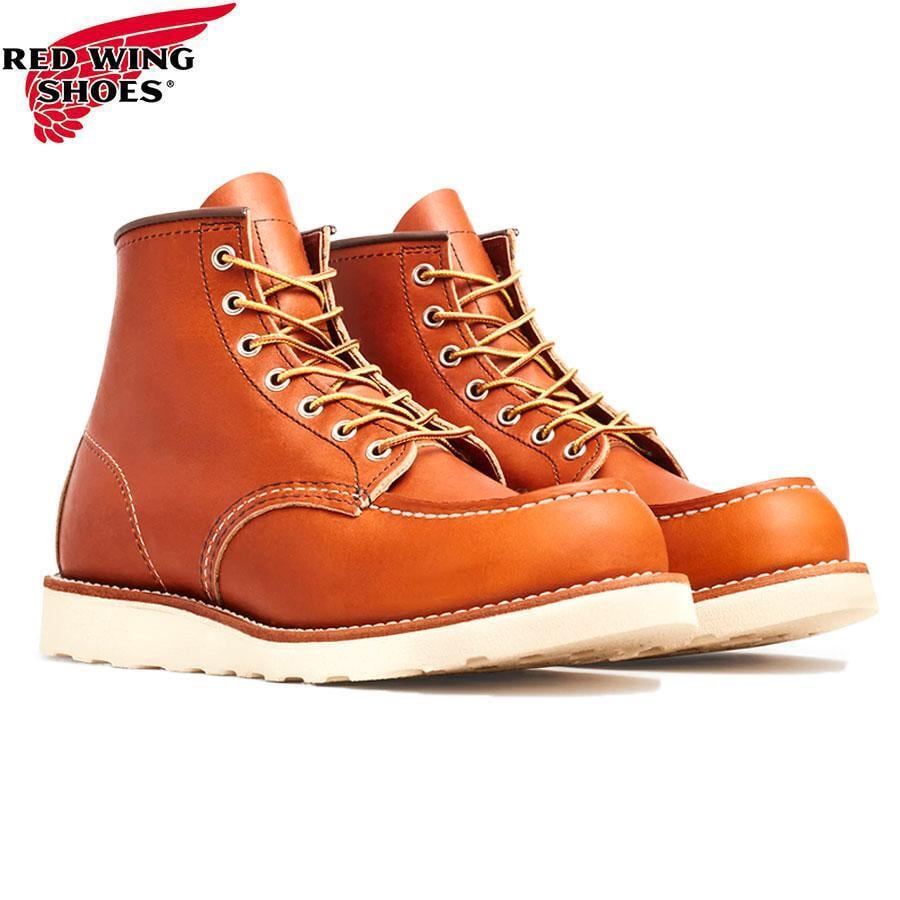 REDWING 6-inch Classic Moc Briar Oil Slick Leather #8138 レッド