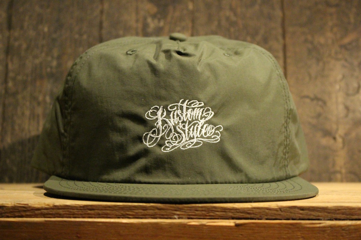 【KUSTOMSTYLE SO-CAL】 -NORM LOGO- SNAPBACK NYLON CAP -OLIVE (カスタムスタイルソー ...