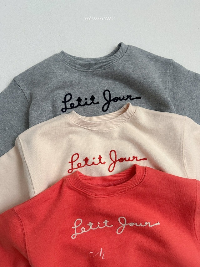 《予約》送料無料【atomeme】Petit Jour Sweatshirt