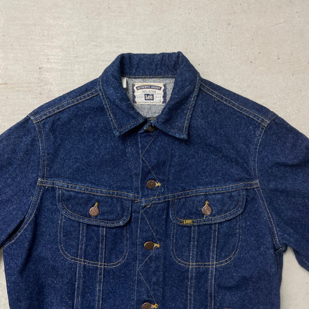 90年代 USA製 Lee AUTHENTIC JACKET リー デニムジャケット 濃紺 