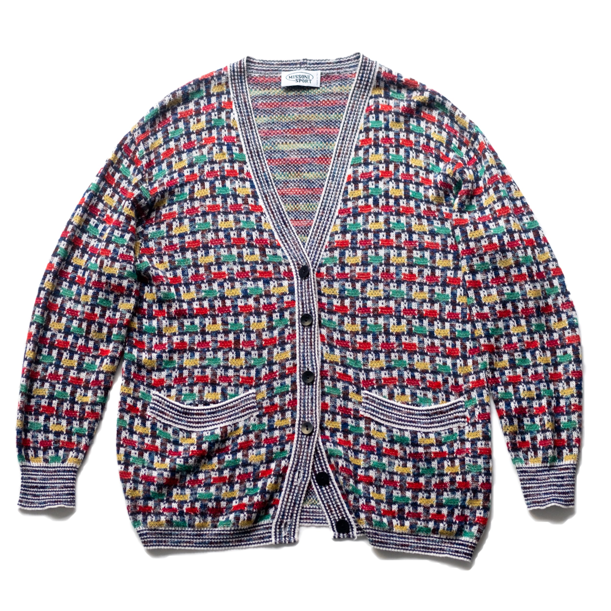 MISSONI SPORT デザインニット イタリア製 幾何学柄 ヴィンテージ 