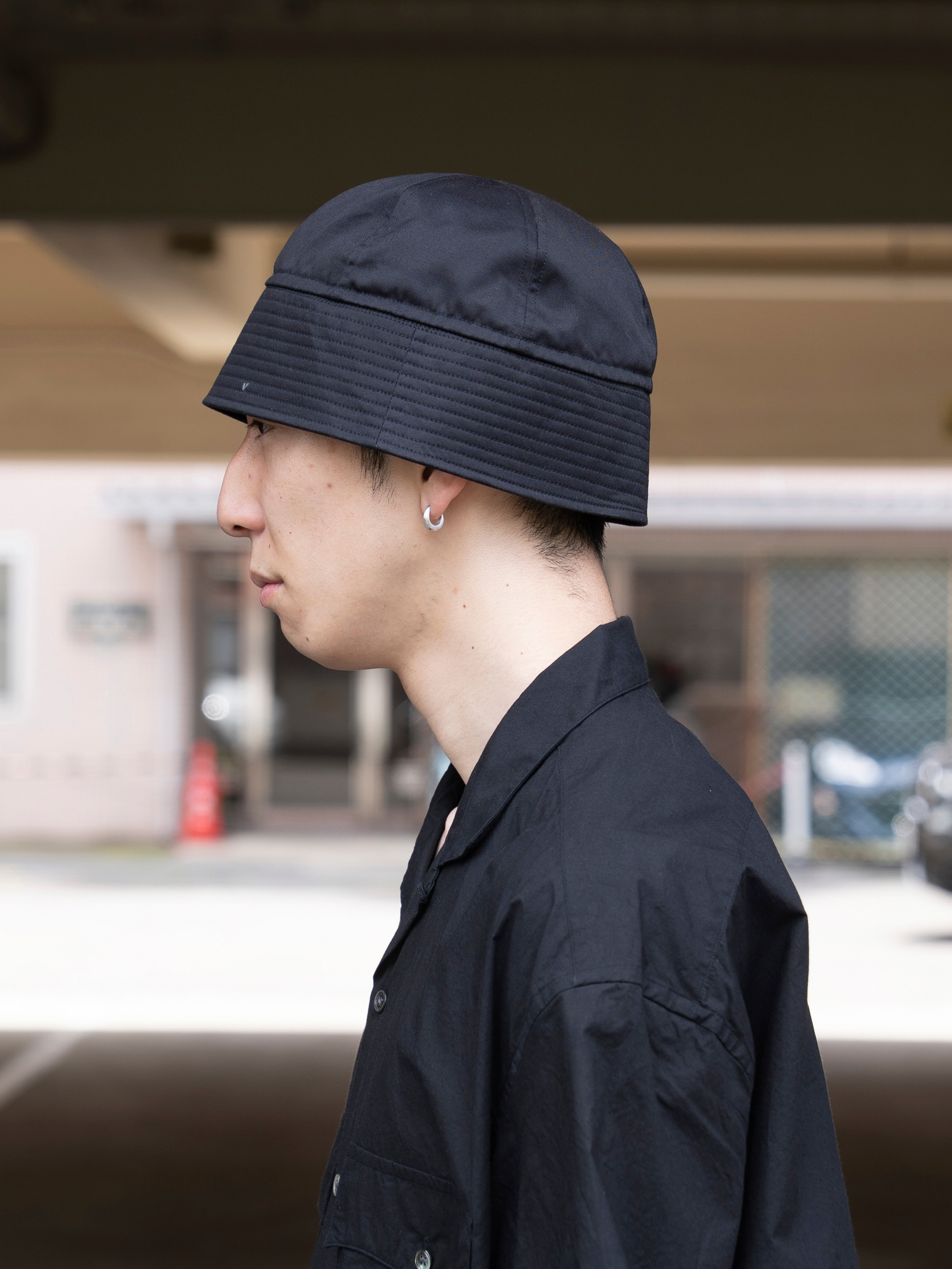 PORTER CLASSIC H/W SUMMER CHINOS SAILOR HAT BLACK PC-009-4013