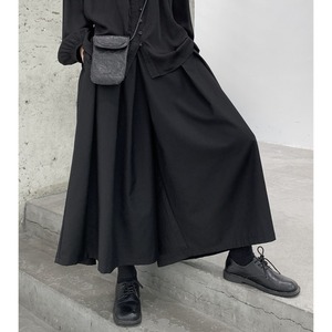 ドレープデザインクロップドワイドパンツ　D0140