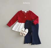 【取寄】tetecos デニムフライヤーパンツ|秋服|韓国子供服| 26/AT