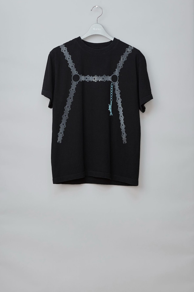 MASU / FLOCKY DOLL HARNESS T-SHIRT(BLACK)