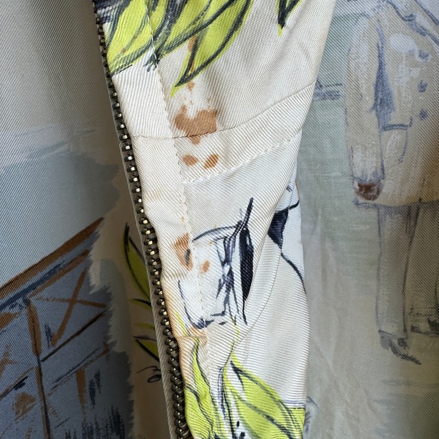 HERMES ジップアップフーディー シルク オールドエルメス 古着 画像18