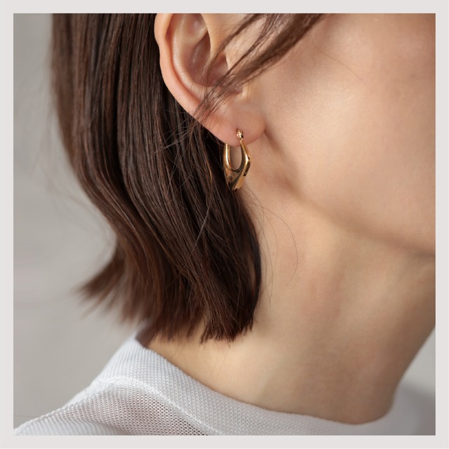 Hoop Pierce -Gold-