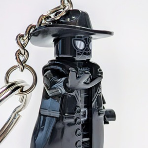 ★ブロックフィギュアキーホルダー★【 Spider-Noir スパイダーノワール 】スパイダーマン / MARVEL / マーベルコミックス〚アメリカン雑貨 アメトイ〛