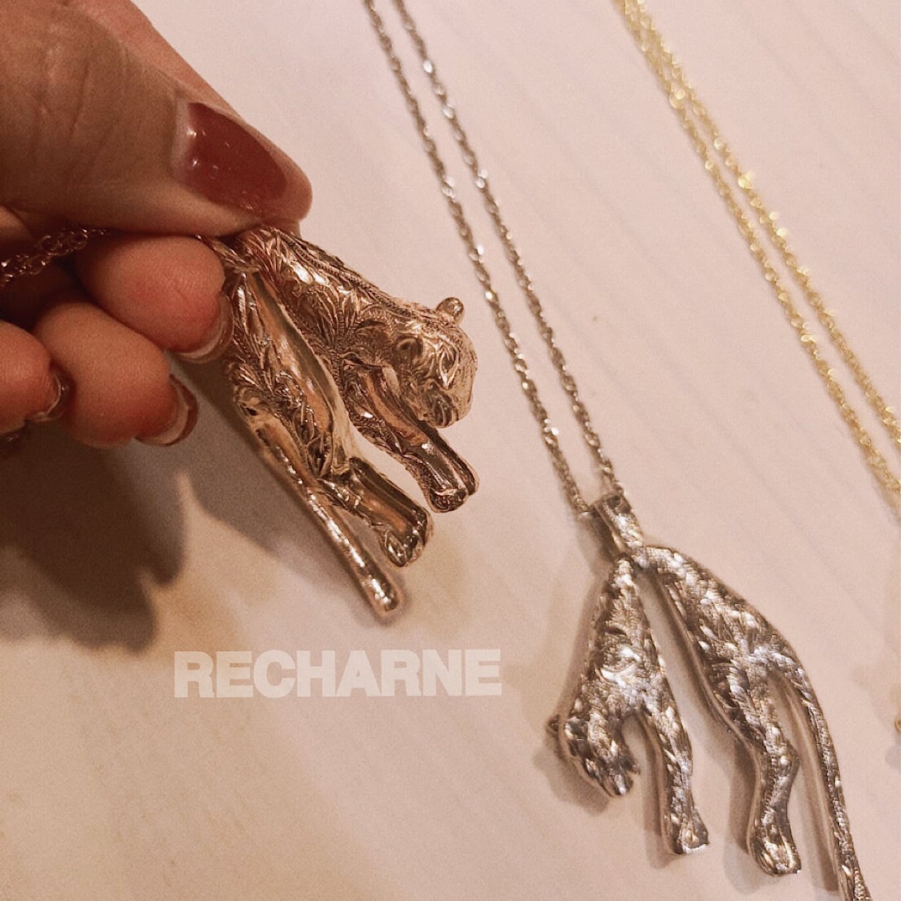 Hawaii an panther necklace シルバーカラー | RECHARNE