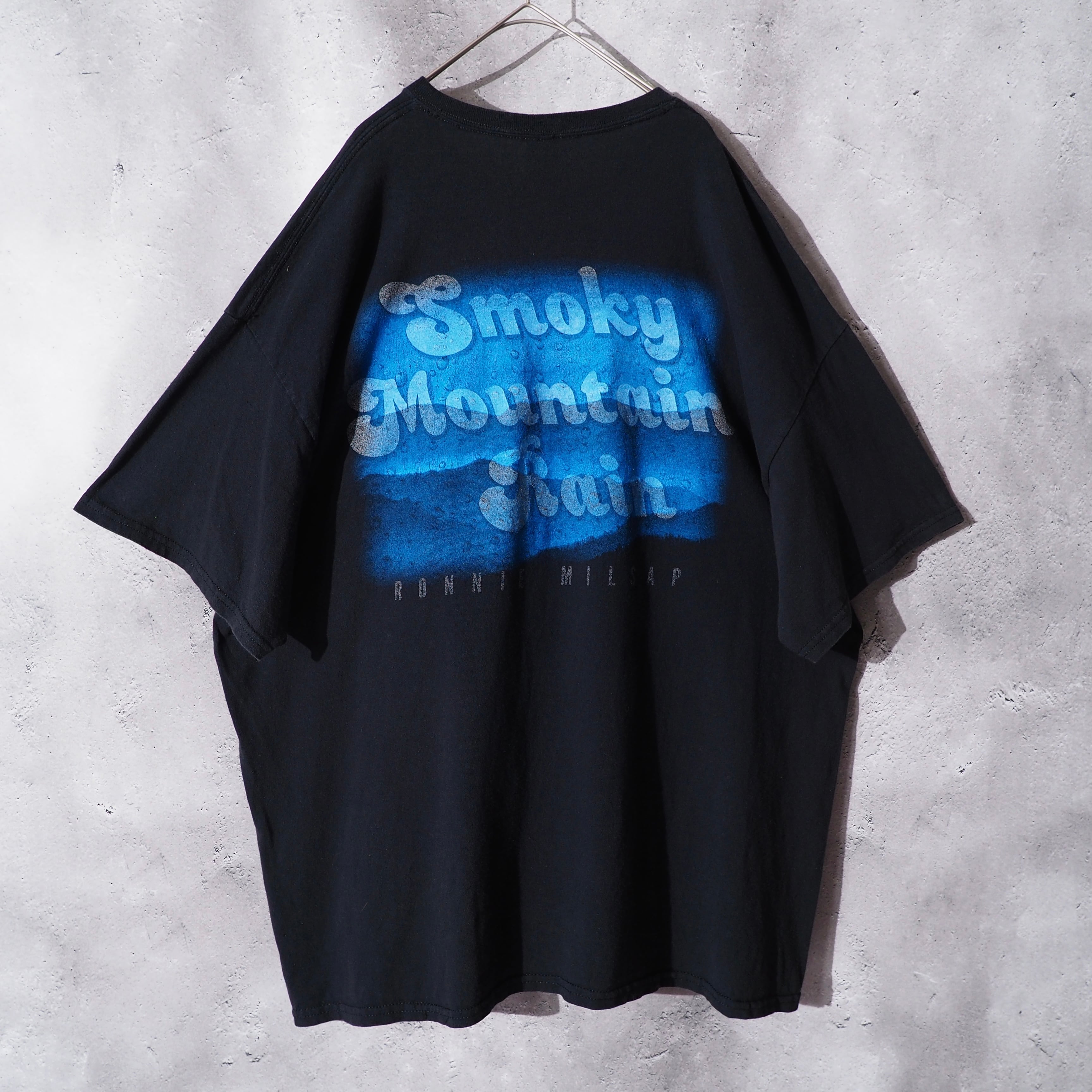 ” Ronnie milsap ” smoky mountain rain printed loose black Tee