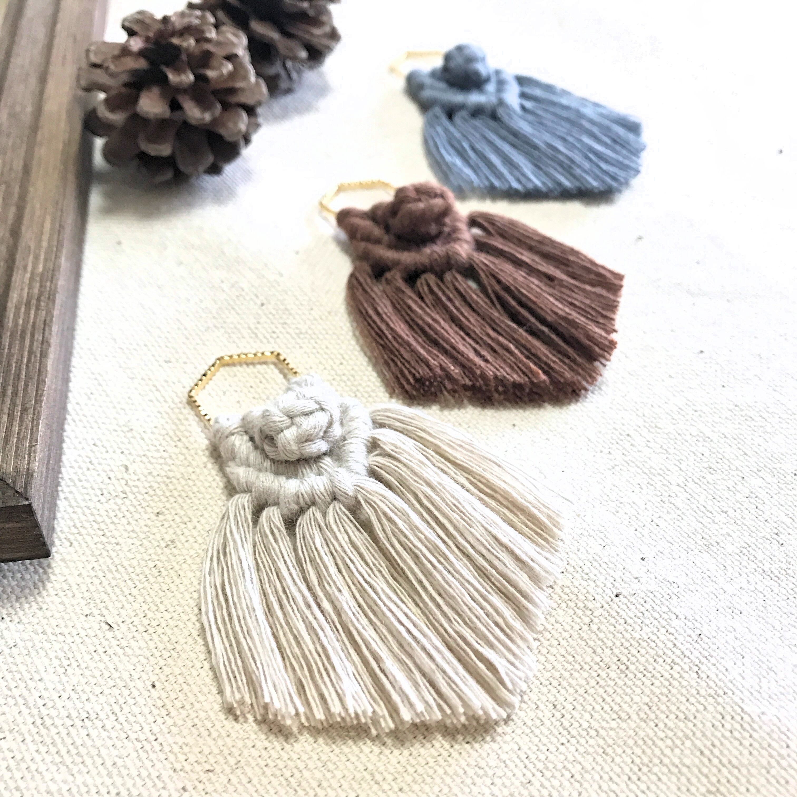 色違い有り♡】六角フレームマクラメ編みピアス | MARE.SUN