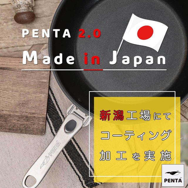 フライパン 24cm×5.3cm IH直火兼用 ブラックノワール 王様フライパンPENTA 2.0（ペンタ）