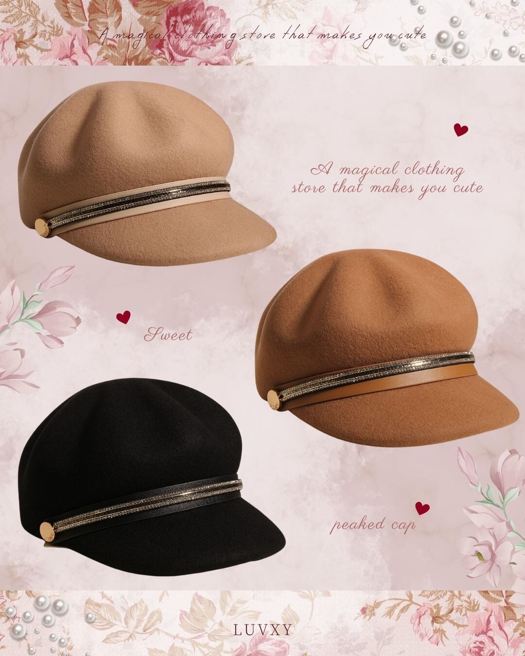 Peaked cap♡Q663 | luvxy powered by BASE