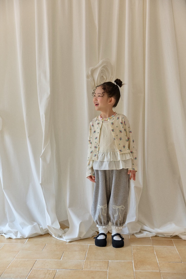 【1/26〆予約】<berryberry> Flower cardigan set
