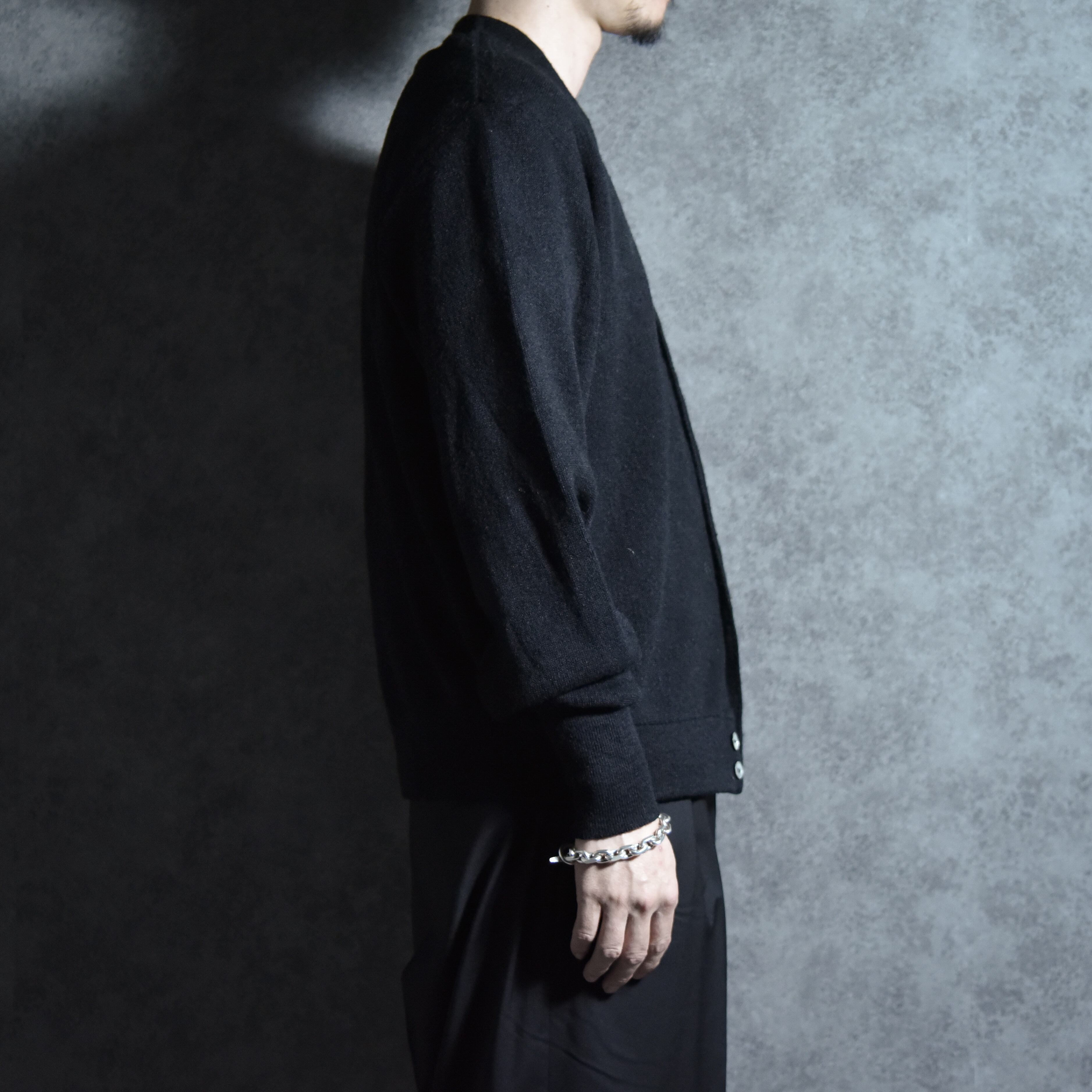 【美品】70s IZOD LACOSTE ブラック　カーディガン 80-90s IZOD LACOSTE Vintage Cardigan Black アイゾッド ラコステ