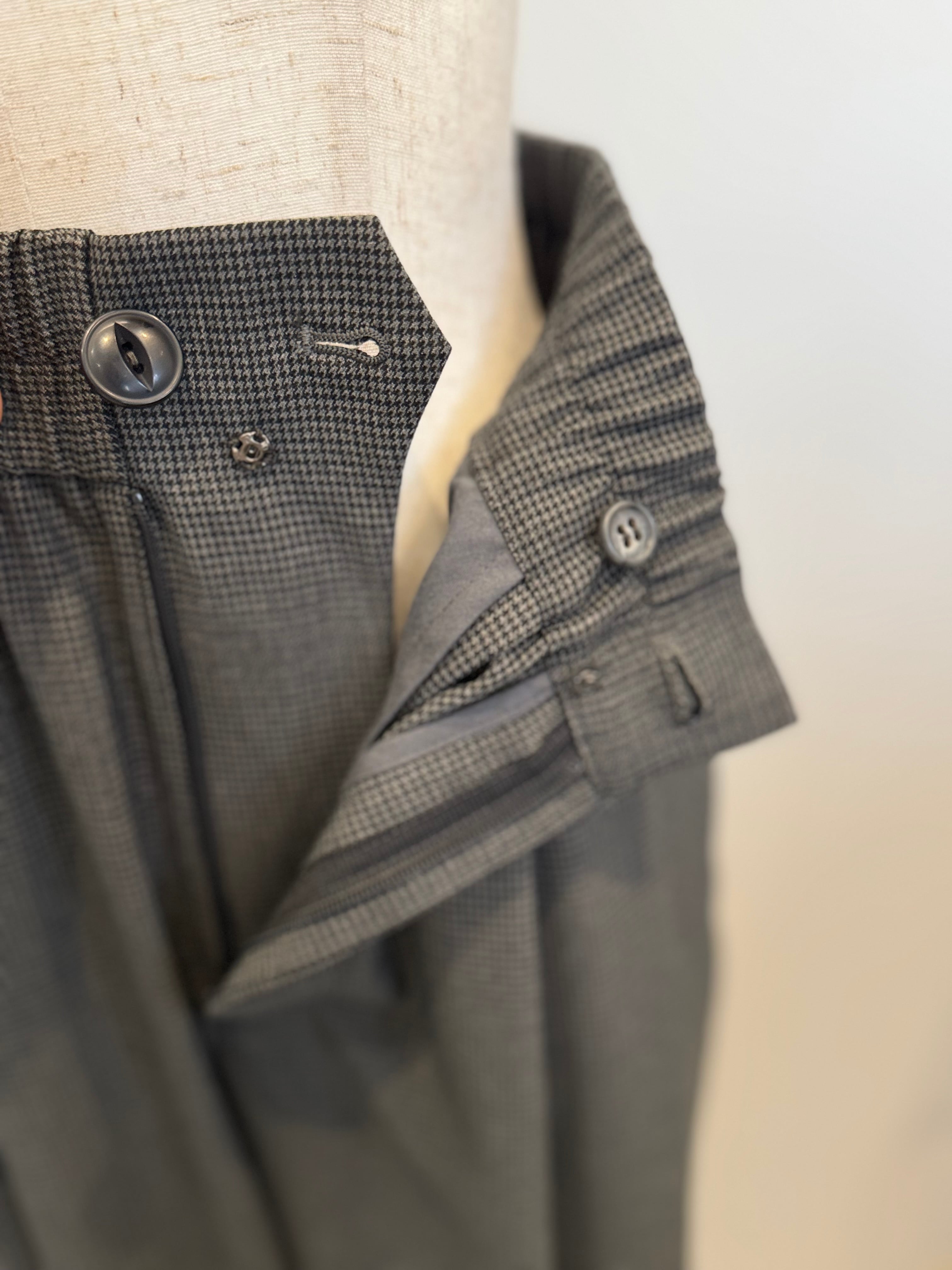 【PASSIONE】千鳥柄タックコクーンパンツ 536658