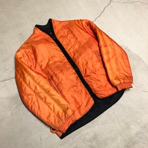 ⊕1960'S CAMPAS ORANGE NYLON QUILTING JACKET