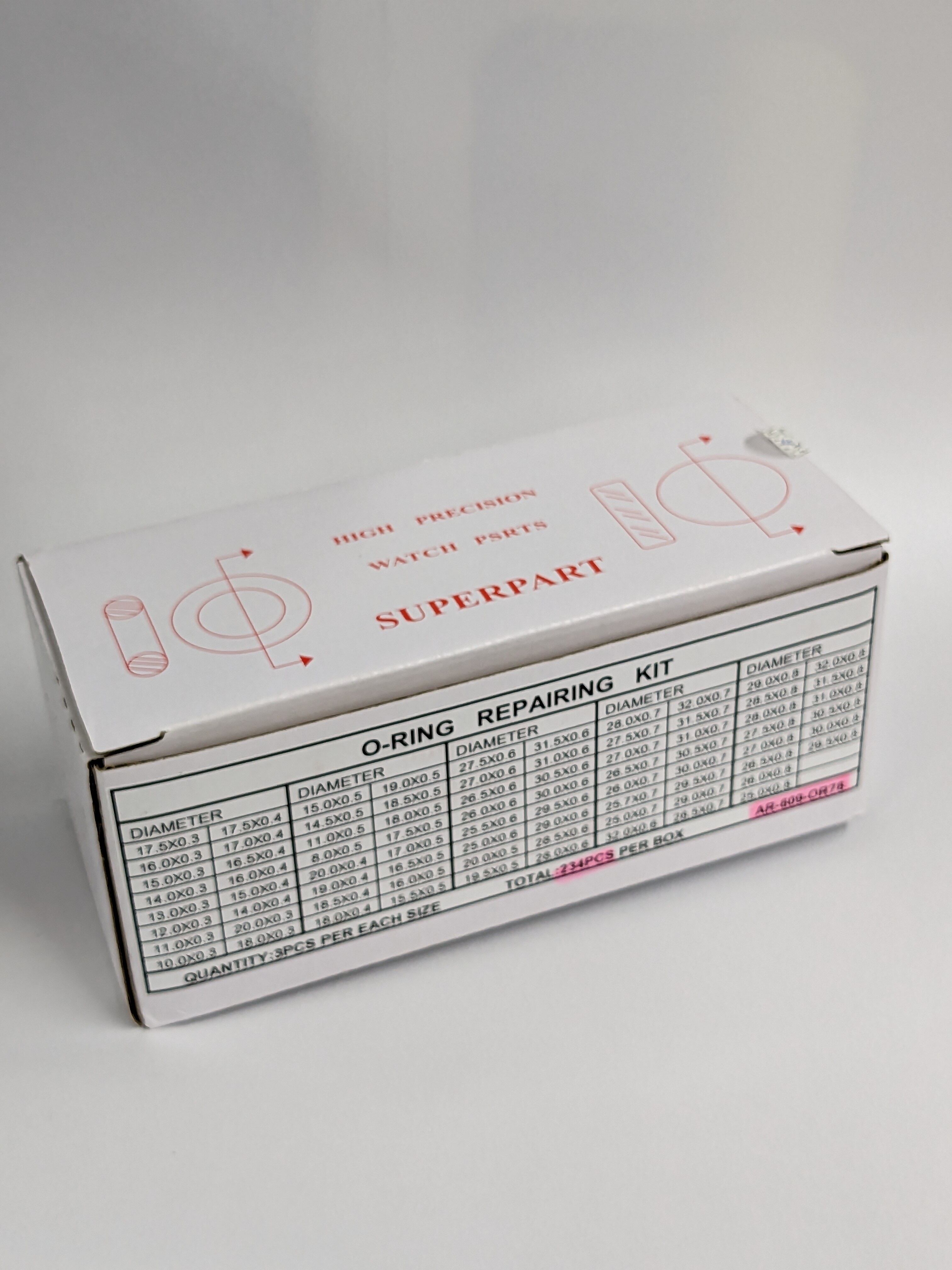 AR-609-OR78 ウラブタパッキンセット（O-RING） 約234本入り