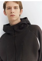 NORYBRAND Mesh Knit Multi Pocket Hoodie