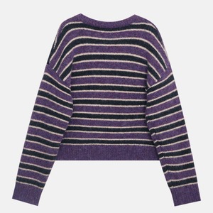 border crew-neck knit　J00280