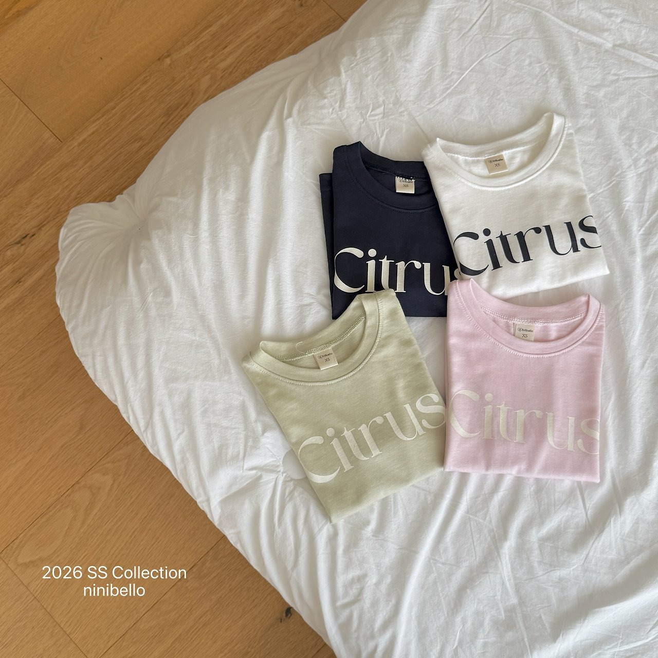 [ninibello] Citrus Short sleeve T-shirt +fee2 / [니니벨로] 시트러스반팔티