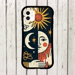 受注生産 iPhoneケース 太陽と月のタロット風星図｜天体図風 STAR035A
