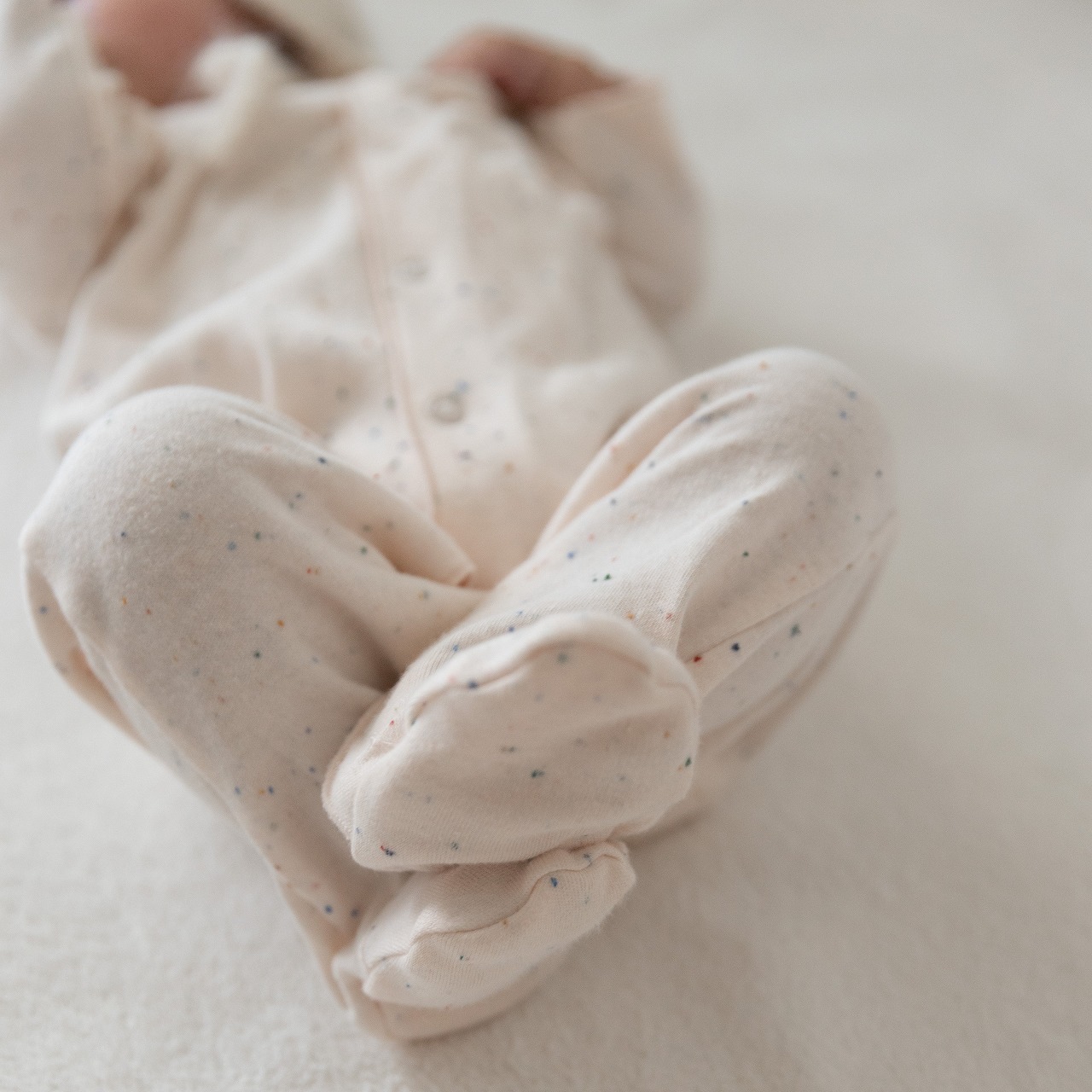NorthBaby　Ivory Pink Organic Romper