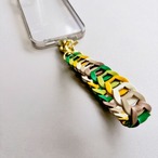 Leather chainスマホハンドストラップ(フォレストカラー)