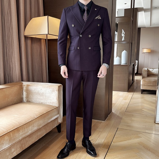 高級感漂う スリーピース スーツ 3色 11394