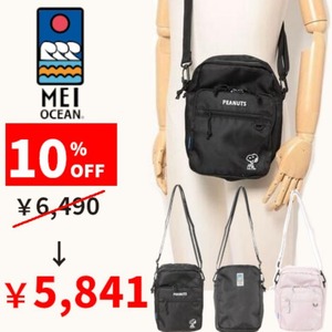MEI OCEAN PEANUTS メイオーシャン×ピーナッツ スヌーピー ミニバッグ ショルダー バッグ 限定コラボ シンプル カジュアル ユニセックス 斜め掛け