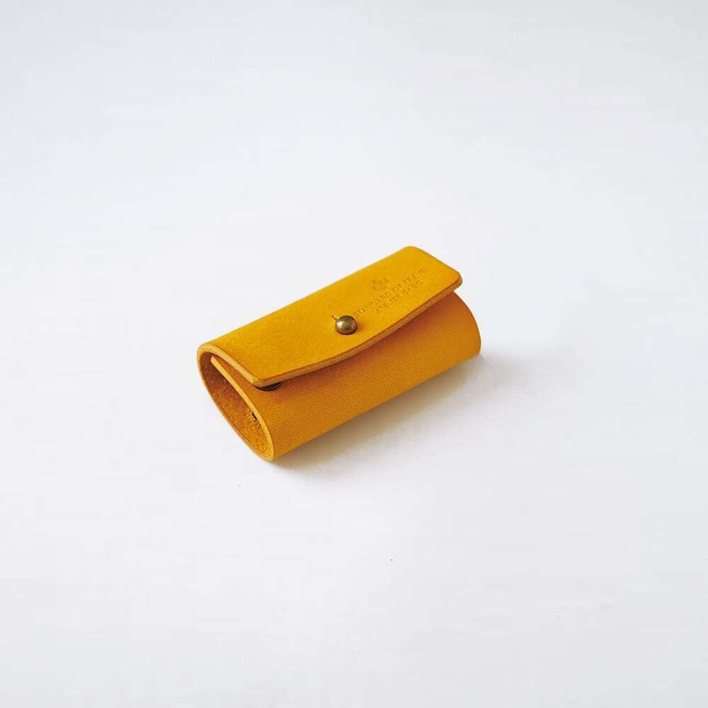 小さいキーケース【イエロー】家や自転車の鍵用（在庫あり） | セミ