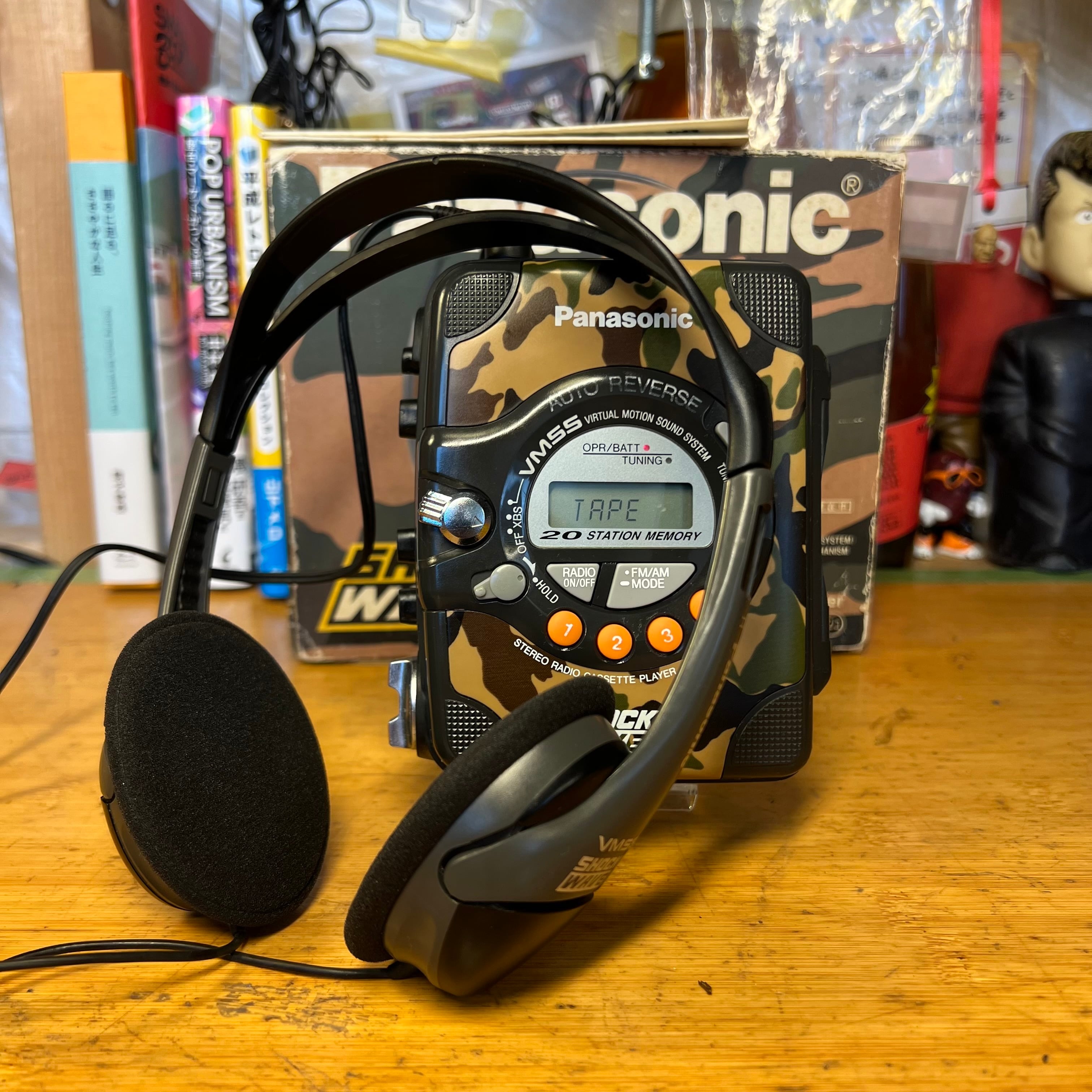 Panasonic VMSS カセットプレーヤー メンテ済み]パナソニック ショックウェーブ カセットプレーヤー 純正