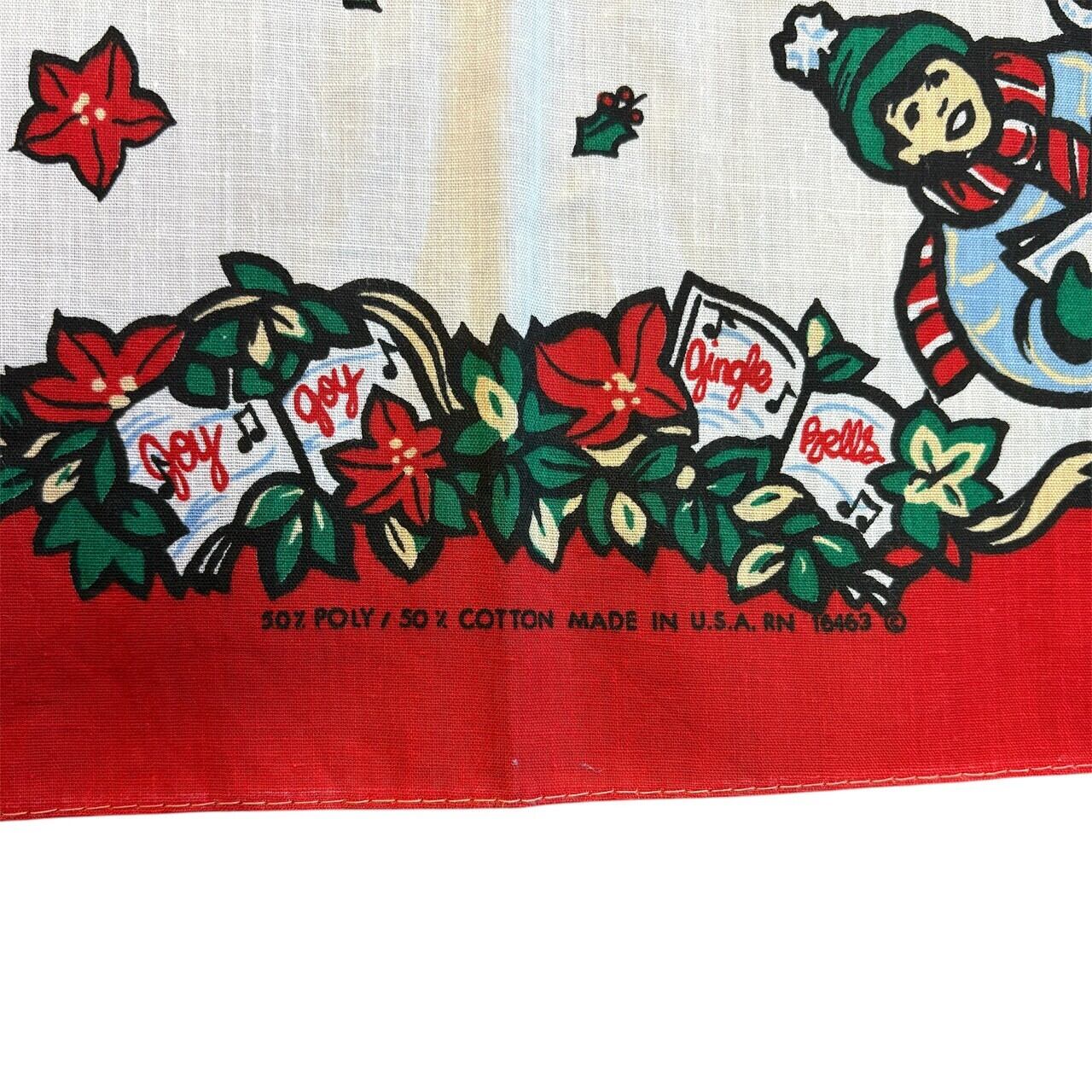80's USA製 クリスマス バンダナ ヴィンテージ 80年代 RN16463 | 古着
