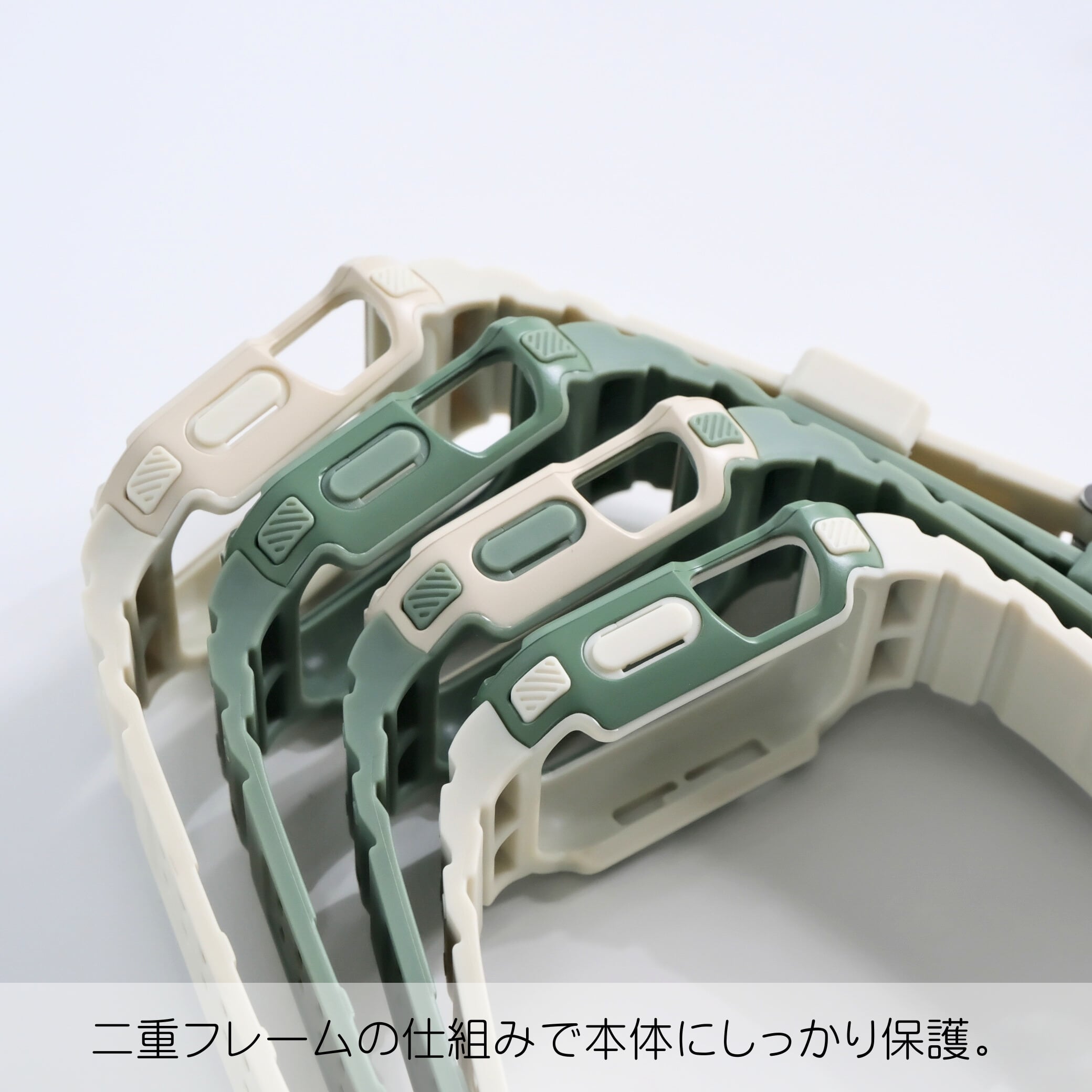 再販！限定カラー【スポーツ一体式バンド】A005 アップルウォッチ