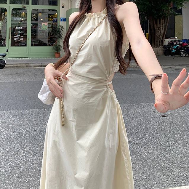 ノースリーブワンピース ロングワンピース Aラインワンピース