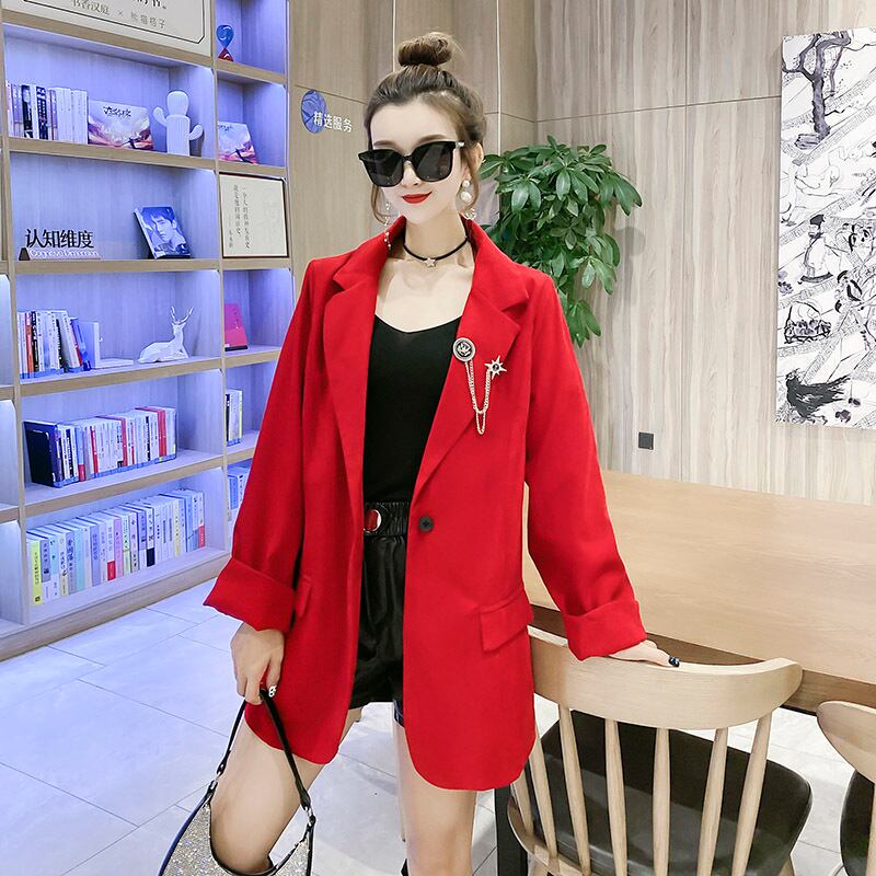 2020秋新作スタイルルーズカジュアルジャケット200kgプラスサイズレディースファットミリジャケットスーツトレンド ミックスインファッション32759774380