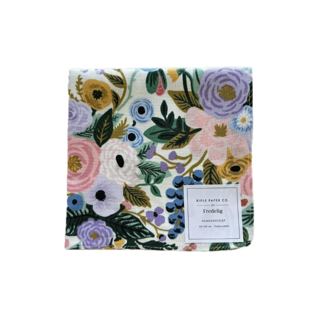 ガーデンパーティ・ホワイト・ハンカチクロス