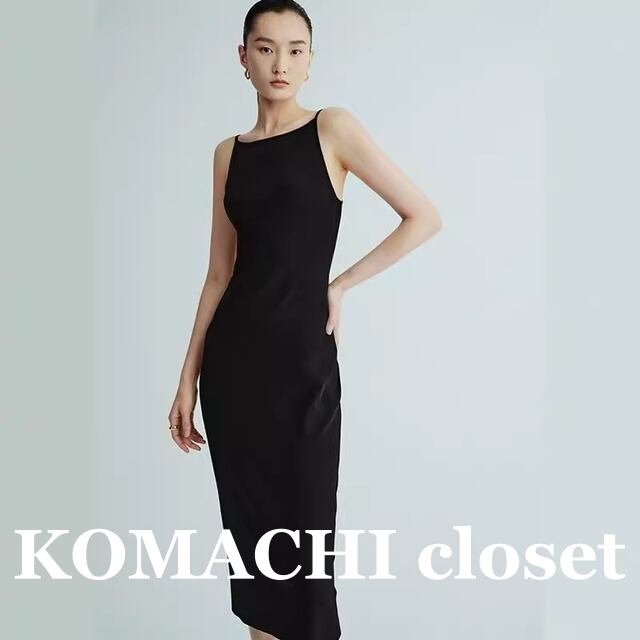 【送料無料】 バックレスショルダーストラップワンピース ワンピース ノースリーブ 黒 サスペンダー ロング丈 スリム 細身 韓国 レディース オルチャン 可愛い 大人可愛い 大人女子 シンプル きれいめ 大人 気品 上品 おしゃれ お洒落 こなれ感 抜け感 かっこいい きちんと 大人女子 エレガント クール モダン ワンサイズ ブラック 夏 20代 30代 40代 女子会 デート レストラン ショッピング お泊まり 旅行 普段使い デイリー コーデ トレンド 美脚 脚長