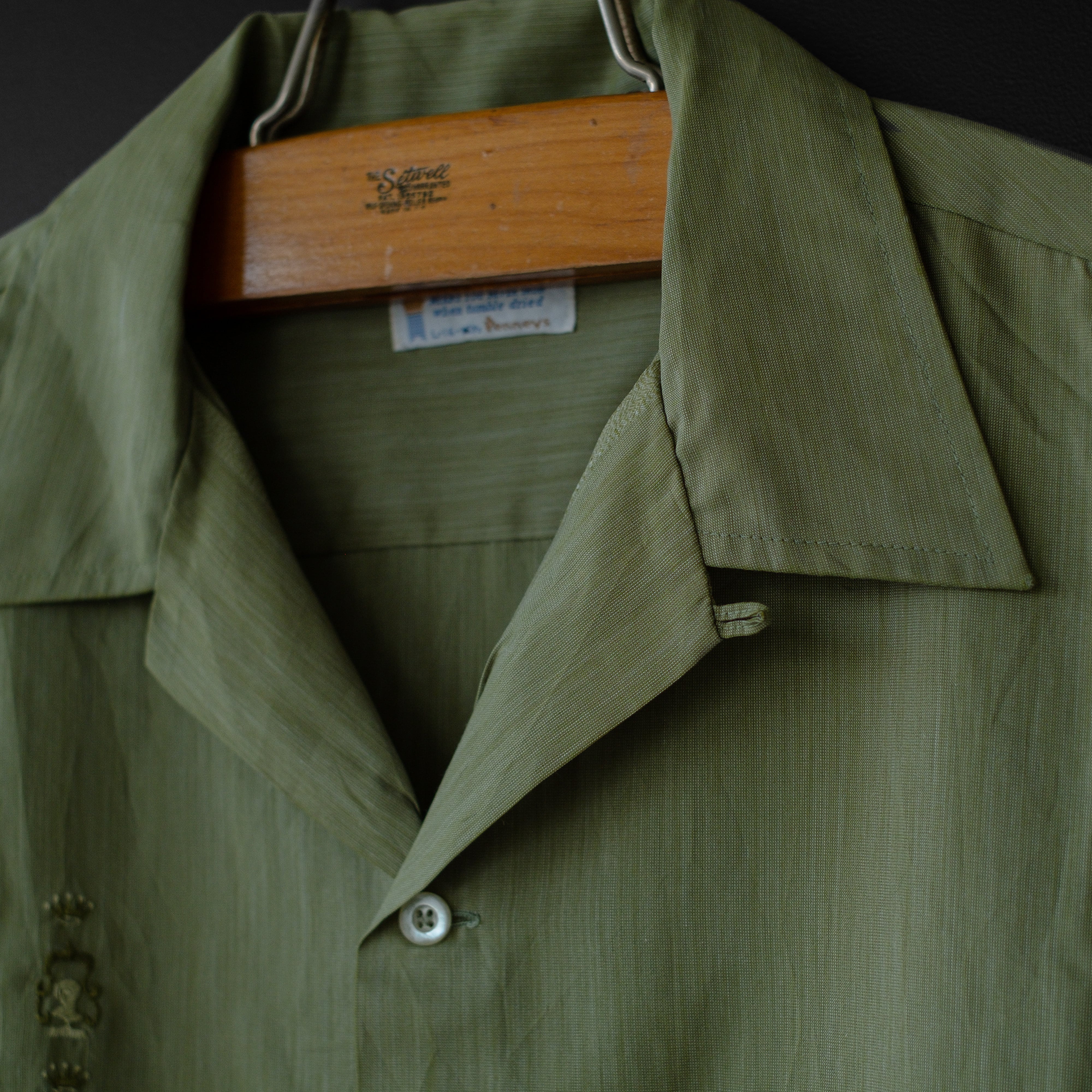 used- 【TOWNCRAFT】 60s s/s open collar shirt | dros dro