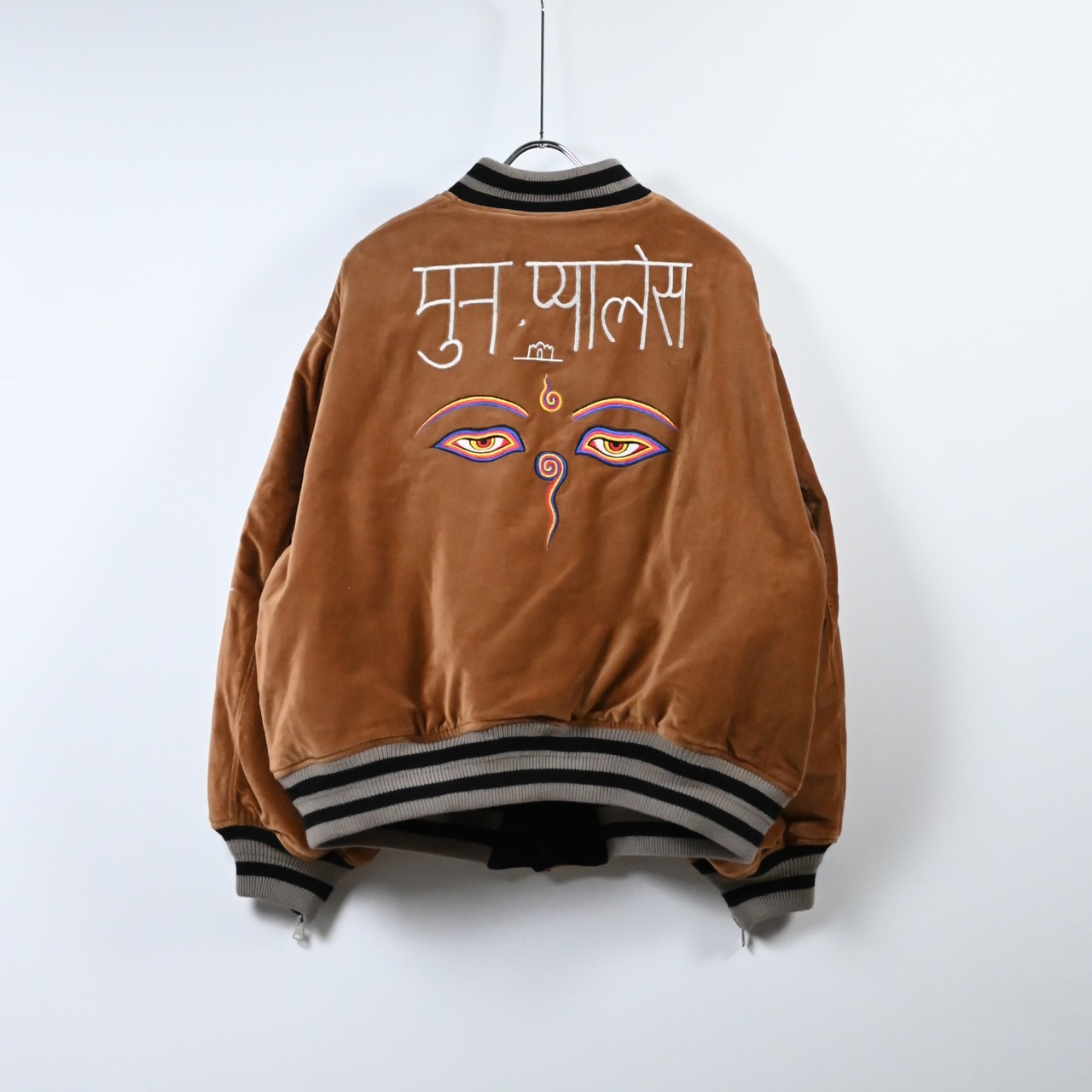 Leh / Embroidery SKA Reversible Blouson (キャメル表側)