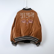 Leh / Embroidery SKA Reversible Blouson (キャメル表側)