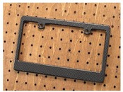 ムーンアイズ(MOONEYES) ナンバープレートフレーム バイク用 126cc以上 カーボンファイバールック プレーン＿NF-MG130CFPL-MON