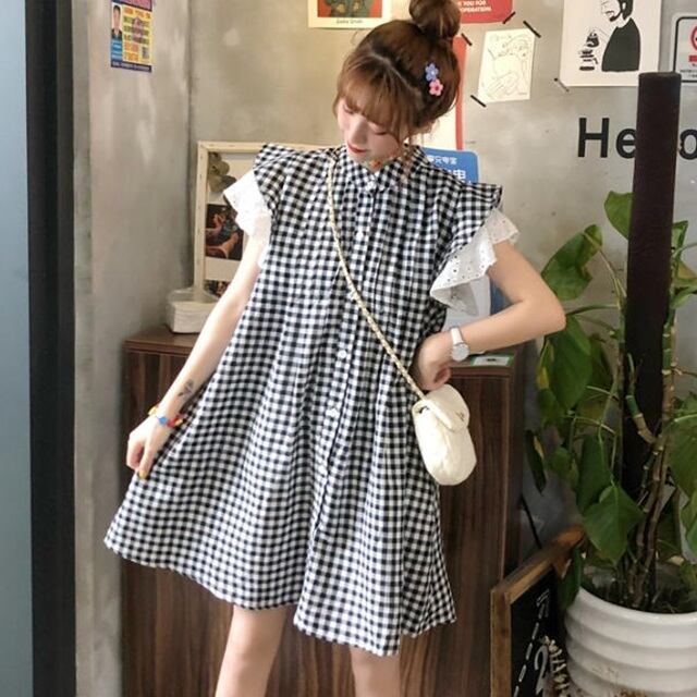 送料無料 ギンガムチェック ワンピース 膝丈 重ね着風 フリル レース フレンチスリーブ ゆったり ガーリー フェミニン レトロ お揃いコーデ 双子コーデ ガーリーコーデ イベント お出かけ デート 普段使い デイリー Op 123iu ワンピースコーデのお店 Flower Silhouette 送料無料 ギンガムチェック ワンピース 膝丈 重ね着風 フリル レース フレンチスリーブ ゆったり ガーリー フェミニン レトロ お揃いコーデ 双子コーデ ガーリーコーデ イベント お出かけ デート 普段使い デイリー Op 123iu ワンピースコーデのお店 Flower Silhouette