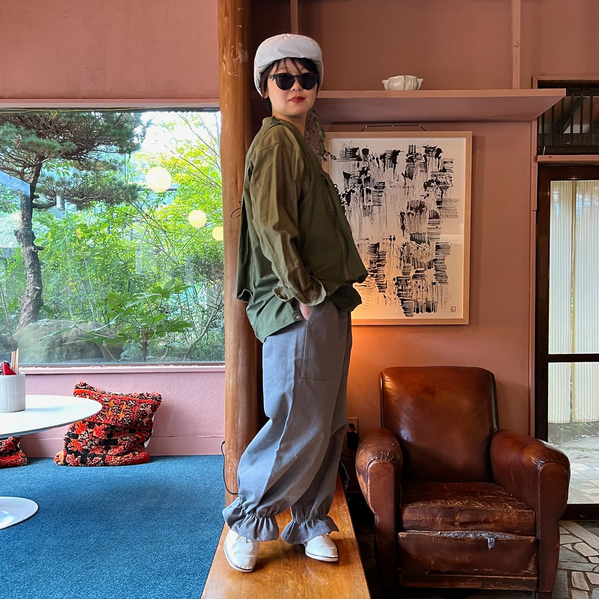 しっとりとしたデニムドロワーズ | uchidamishin (内田ミシン) しっとりとしたデニムドロワーズ | uchidamishin (内田ミシン)