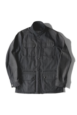 11SS "PRADA UOMO" Polyester Cotton Multi Pockets Stand Collar Jacket (Design by Miuccia Prada)