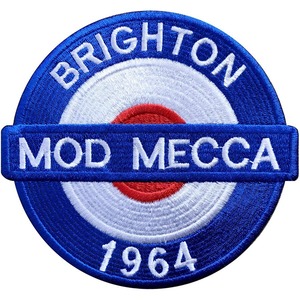 100 x 107mm【AFO】BRIGHTON 1964 MOD MECCA ROYAL AIR FORCE WAPPEN ブライトン モッズ メッカ ロイヤルエアーフォース ワッペン【ゆうパケット配送対象商品】