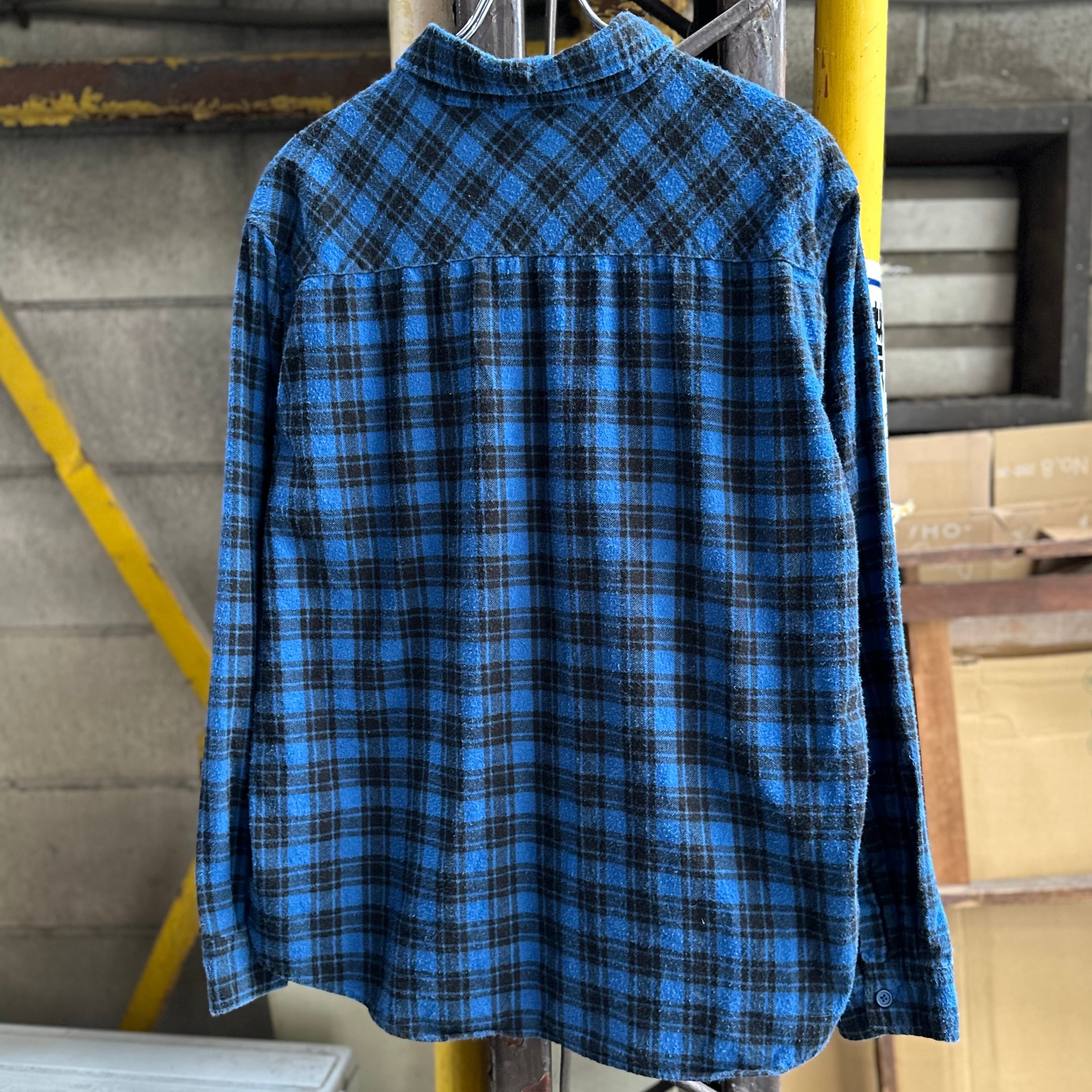 好配色 Butcher products ネルシャツ 青黒 プリネル プリネル】〜00's Print Flannel Shirt | 下北沢SPiKe＆SPiCe